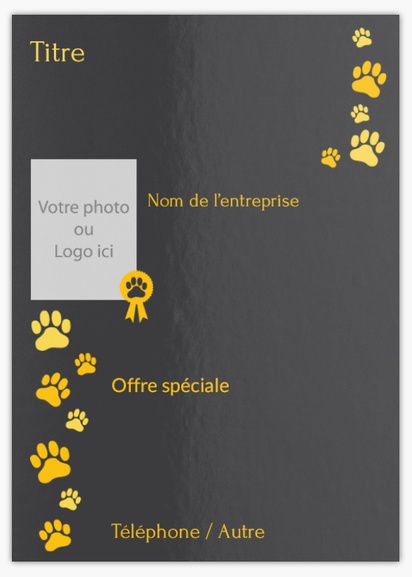 Aperçu du graphisme pour Galerie de modèles : flyers et tracts pour animaux et soins vétérinaires,  Non plié A6 (105 x 148 mm)