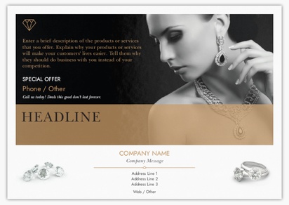 Design Preview for Design Gallery: Jewellery Flyers & Leaflets,  No Fold/Flyer A5 (148 x 210 mm)