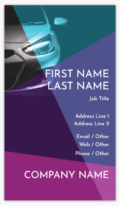 Design Preview for Driving Schools Ultra Thick Business Cards Templates