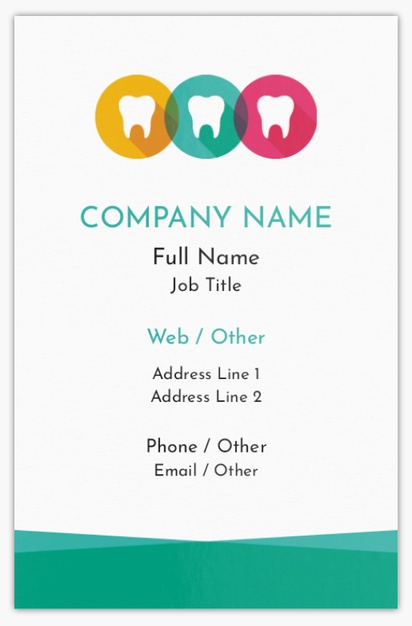 Design Preview for Design Gallery: Dentistry Ultra-Thick Business Cards, Standard (85 x 55 mm)