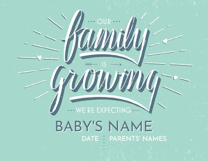 A adopt pregnancy announcement white gray design for Events