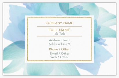 Design Preview for Design Gallery: Waxing & Hair Removal Metallic Business Cards