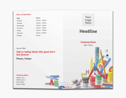 Design Preview for Design Gallery: Education & Child Care Custom Brochures, 8.5" x 11" Bi-fold