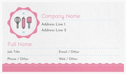 Design Preview for Design Gallery: Bakeries Natural Textured Business Cards