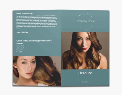 Design Preview for Design Gallery: Fashion & Modelling Custom Brochures, 8.5" x 11" Bi-fold