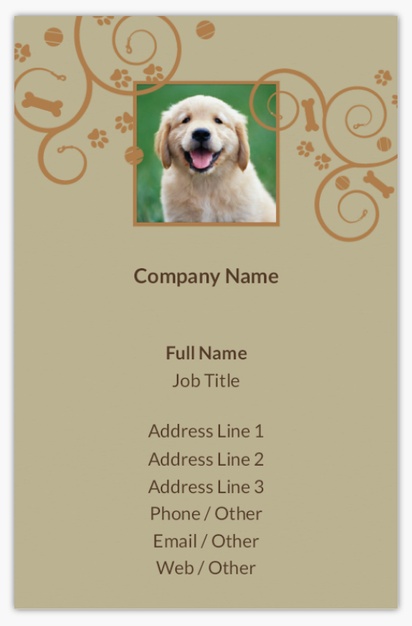 Design Preview for Design Gallery: Animals Recycled Matte Business Cards, Standard (85 x 55 mm)