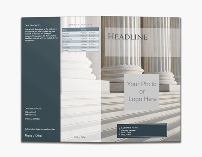 Design Preview for Design Gallery: Legal Custom Brochures, 8.5" x 11" Bi-fold
