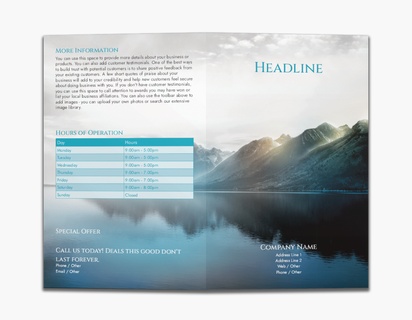 A lake pystysuoran gray blue design for Events