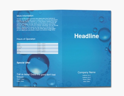 Design Preview for Design Gallery: Pool & Spa Care Custom Brochures, 8.5" x 11" Bi-fold