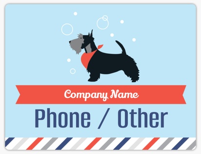 A scottish terrier pet blue orange design for Animals & Pet Care