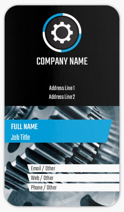 Design Preview for Design Gallery: Welding & Metal Work Rounded Corner Business Cards, Standard (3.5" x 2")