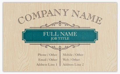 Design Preview for Design Gallery: Carpentry & Woodworking Classic Visiting Cards