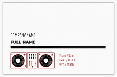 Design Preview for Design Gallery: Music Ultra-Thick Business Cards, Standard (85 x 55 mm)