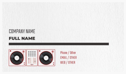 Design Preview for Design Gallery: Music Natural Textured Business Cards