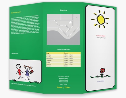 Design Preview for Design Gallery: Nursery Schools Custom Brochures, 8.5" x 11" Tri-fold