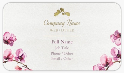 Design Preview for Florists Rounded Corner Business Cards Templates, Standard (3.5" x 2")