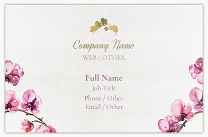Design Preview for Design Gallery: Florists Metallic Business Cards