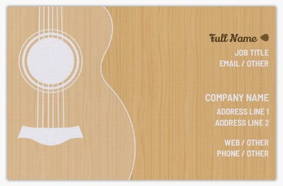 Design Preview for Design Gallery: Music Linen Business Cards