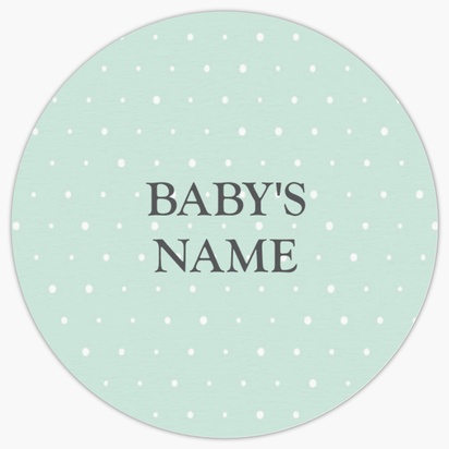 Design Preview for Baby Shower Sheet Stickers Templates, 1.5" x 1.5"