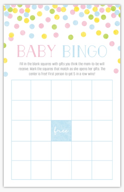 A baby shower polka dots gray yellow design for Type