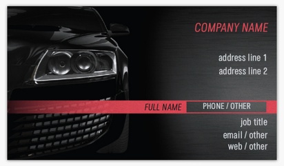 Design Preview for Automotive & Transportation Pearl Business Cards Templates, Standard (3.5" x 2")