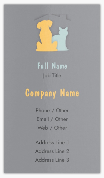 A cat 企業のロゴ gray yellow design for Animals & Pet Care