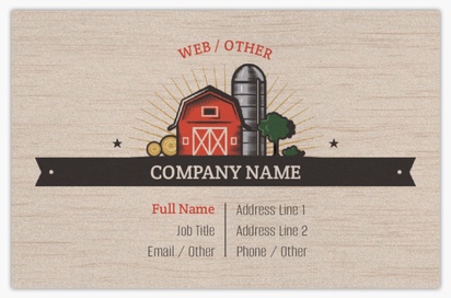 Design Preview for Design Gallery: Agriculture & Farming Pearl Business Cards