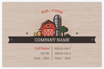 Design Preview for Design Gallery: Agriculture & Farming Linen Business Cards