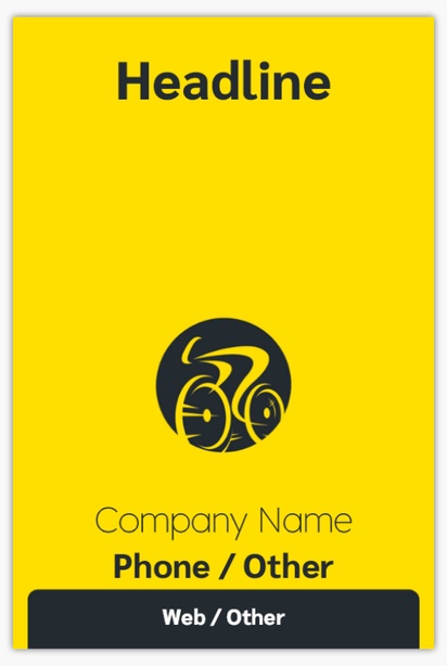 A bike cyclist gray yellow design for Modern & Simple