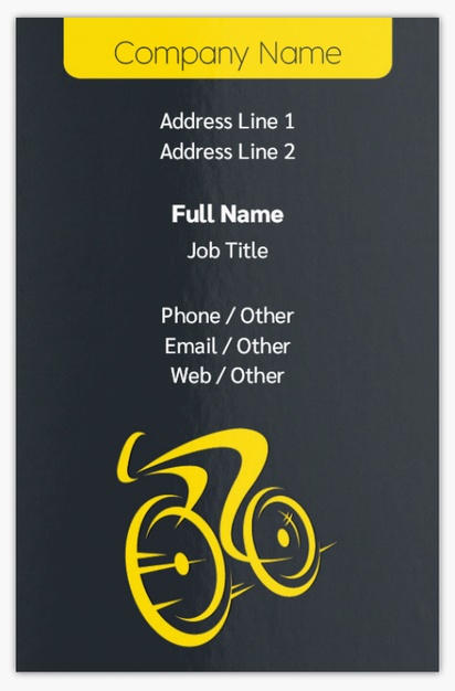Design Preview for Design Gallery: Fitness Classes Ultra-Thick Business Cards, Standard (85 x 55 mm)