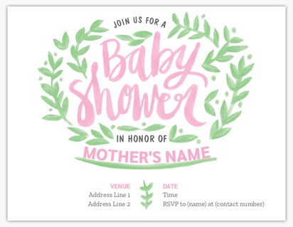 A preppy watercolor white gray design for Baby Shower