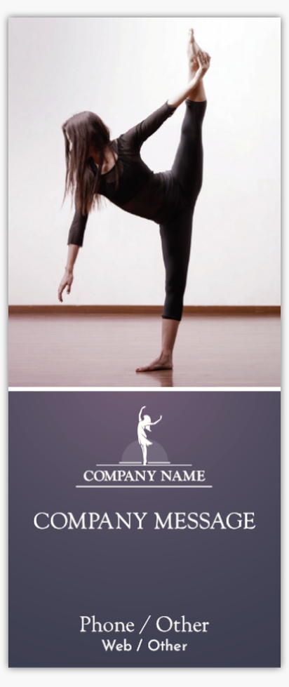 Design Preview for Design Gallery: Dance Fitness Vinyl Banners, 76 x 183 cm