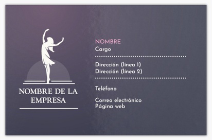 Vista previa del diseño de Galería de diseños de tarjetas de visita extragruesas para dance fitness, Standard (85 x 55 mm)