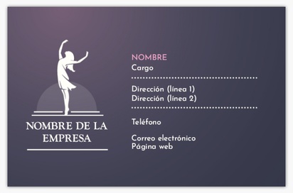 Vista previa del diseño de Galería de diseños de tarjetas de visita textura rugosa para baile y coreografía
