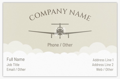 Design Preview for Design Gallery: Airlines Ultra-Thick Business Cards, Standard (85 x 55 mm)