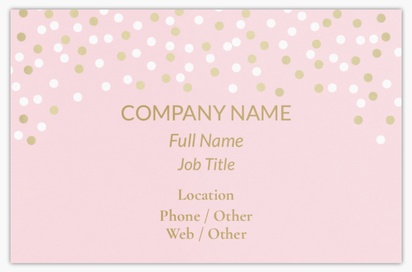 Design Preview for Design Gallery: Gift & Party Shops Metallic Business Cards