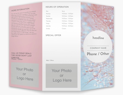 Design Preview for Design Gallery: Beauty Consulting & Pampering Custom Brochures, 8.5" x 11" Tri-fold