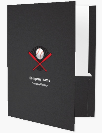 Design Preview for Design Gallery: Sports & Fitness Presentation Folders, A4