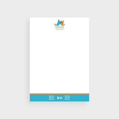 Design Preview for Design Gallery: Animals & Pet Care Letterheads