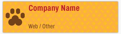 Design Preview for Templates for Pet Supply Shops Bumper Stickers , Rectangle - 7.6 x 27.9 cm