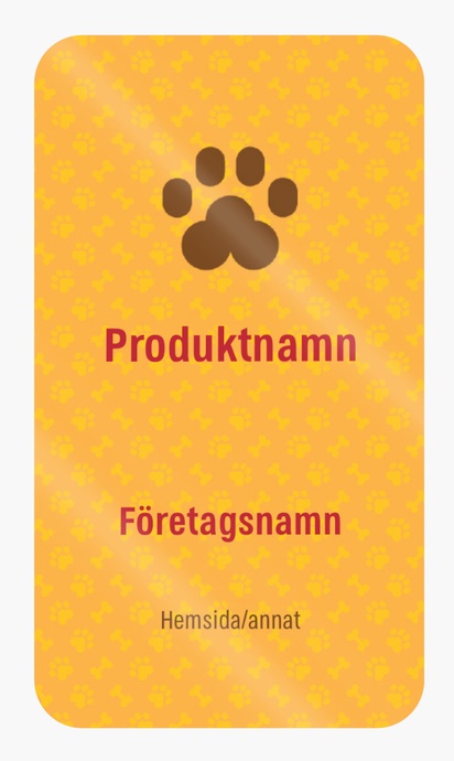 Förhandsgranskning av design för Designgalleri: Hunduppfödare Produktetiketter på ark, Rundad rektangel 8,7 x 4,9 cm