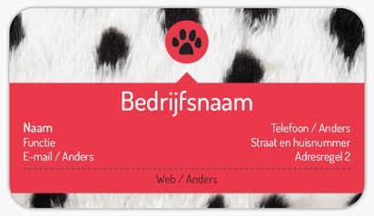 Voorvertoning ontwerp voor Ontwerpgalerij: Alles voor je huisdier Visitekaartjesstickers