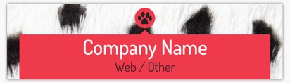 Design Preview for Templates for Pet Supply Shops Bumper Stickers , Rectangle - 7.6 x 27.9 cm