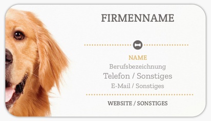 Designvorschau für Designgalerie: Visitenkartenaufkleber Hundezüchter