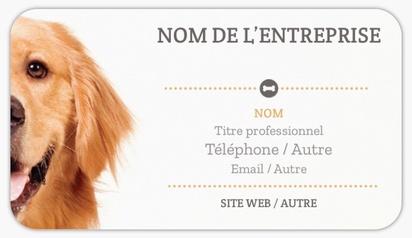 Aperçu du graphisme pour Galerie de modèles : cartes de visite autocollantes pour élevage canin, Petit