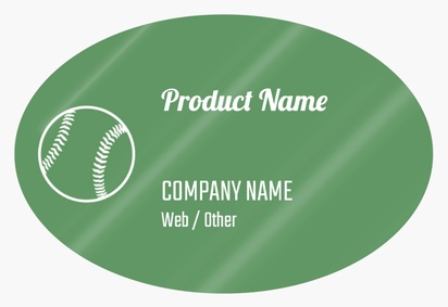 Design Preview for Design Gallery: Product Labels on Sheets, Oval 7.6 x 5.1 cm