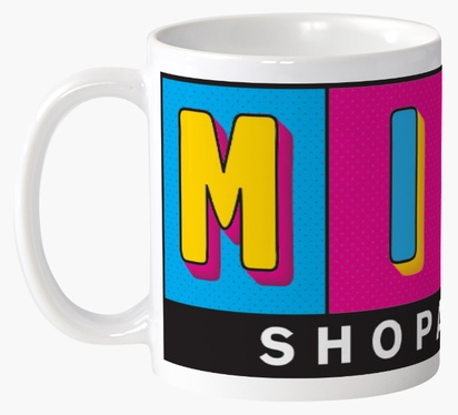 Design Preview for Design Gallery: Food & Beverage Personalised Mugs, 325 ml  Wrap-around