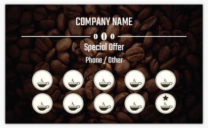 Design Preview for Design Gallery: Coffee Shops Loyalty Cards, Standard (91 x 55 mm)