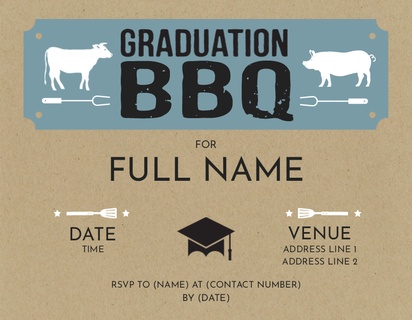 A high school bbq cream gray design for Barbecues & Picnic