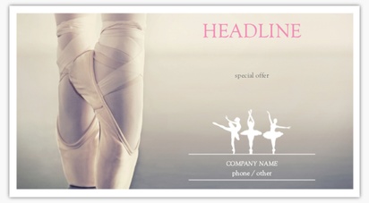 Design Preview for Dance Fitness Postcards Templates, 6" x 11"